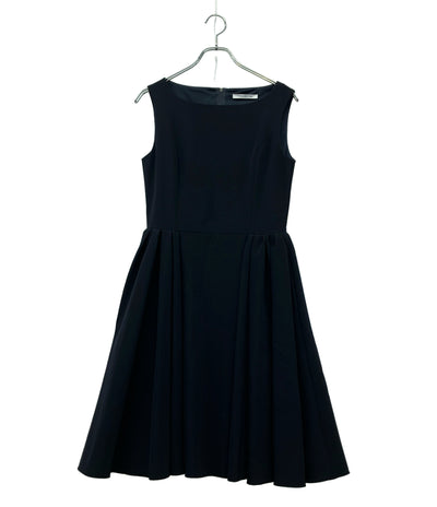 FOXEY NEW YORK ノースリーブワンピース サイドギャザードレス 38328-nsofz126t レディース SIZE 40 (L) フォクシー ニューヨーク