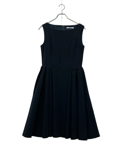 FOXEY NEW YORK ノースリーブワンピース サイドギャザードレス 38328-nsofz126t レディース SIZE 40 (L) フォクシー ニューヨーク