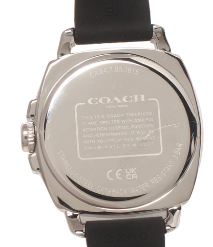 美品 COACH 腕時計 ミニシグネチャー クオーツ シルバー CA.64.7.95.1615 レディース コーチ