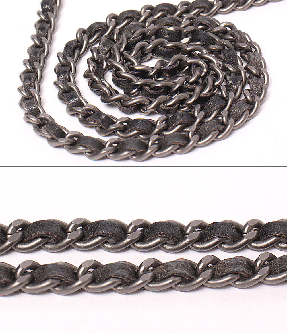 CHANEL チェーンショルダーバッグ 肩掛け 斜め掛け シルバー金具 6番台 チョコバー 2.55 レディース シャネル