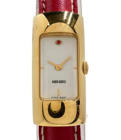 KENZO 腕時計 クオーツ ホワイト KN-8828 レディース ケンゾー