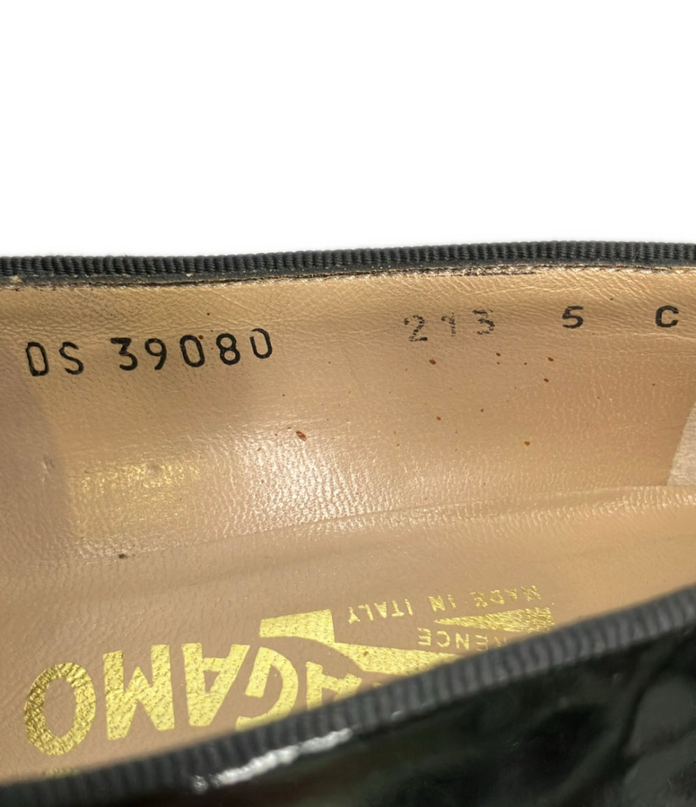 Salvatore Ferragamo ガンチーニエナメルローファー レディース SIZE 5 サルヴァトーレフェラガモ