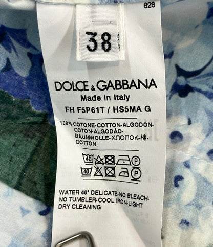 美品 DOLCE&GABBANA 長袖シャツ FloralprintShirt  インポート タグ付き レディース SIZE 38 (S) ドルチェアンドガッバーナ