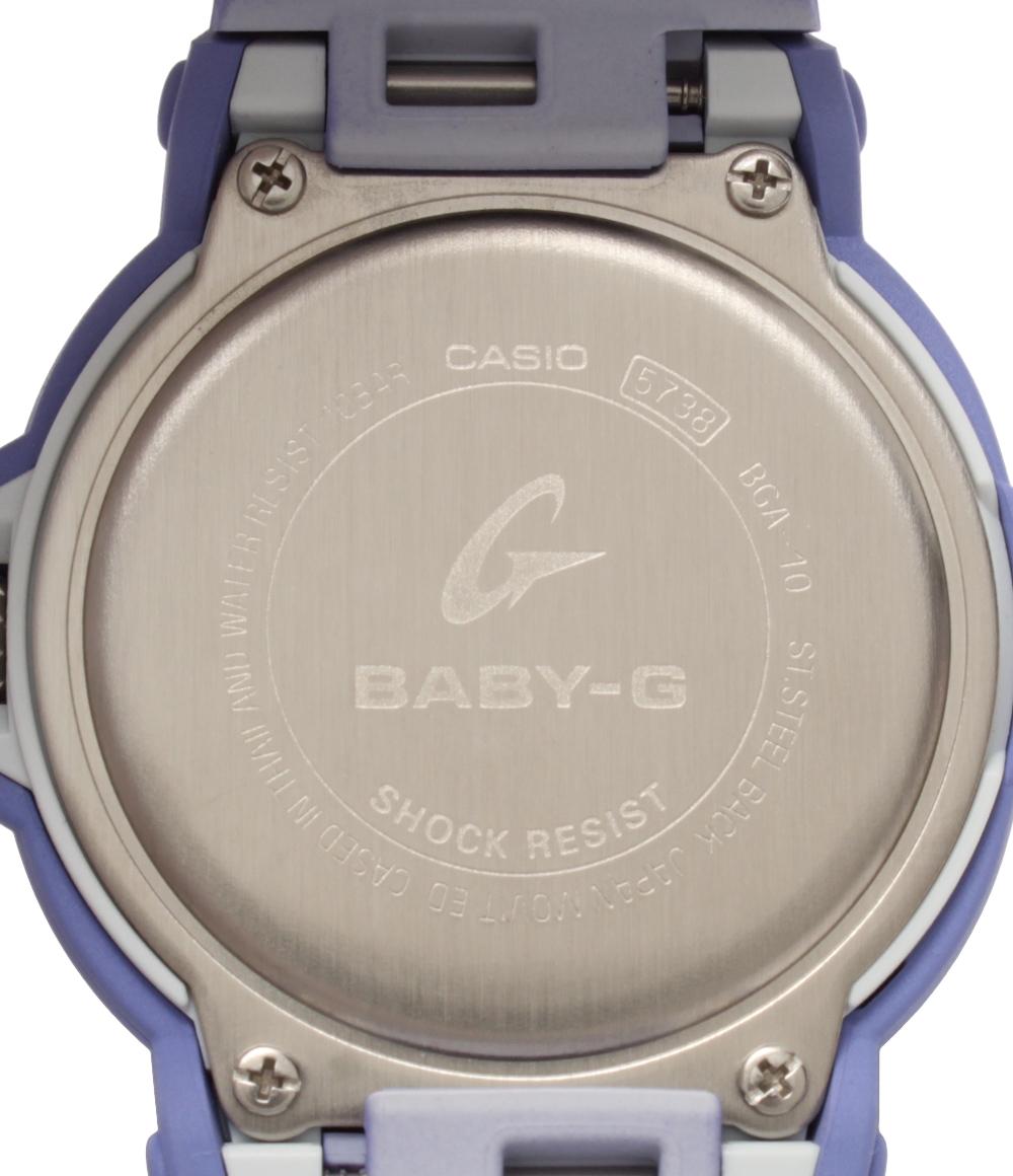 美品 カシオ 腕時計 PLAYFUL HEARTS Baby-G クオーツ ホワイト BGA-10 レディース CASIO