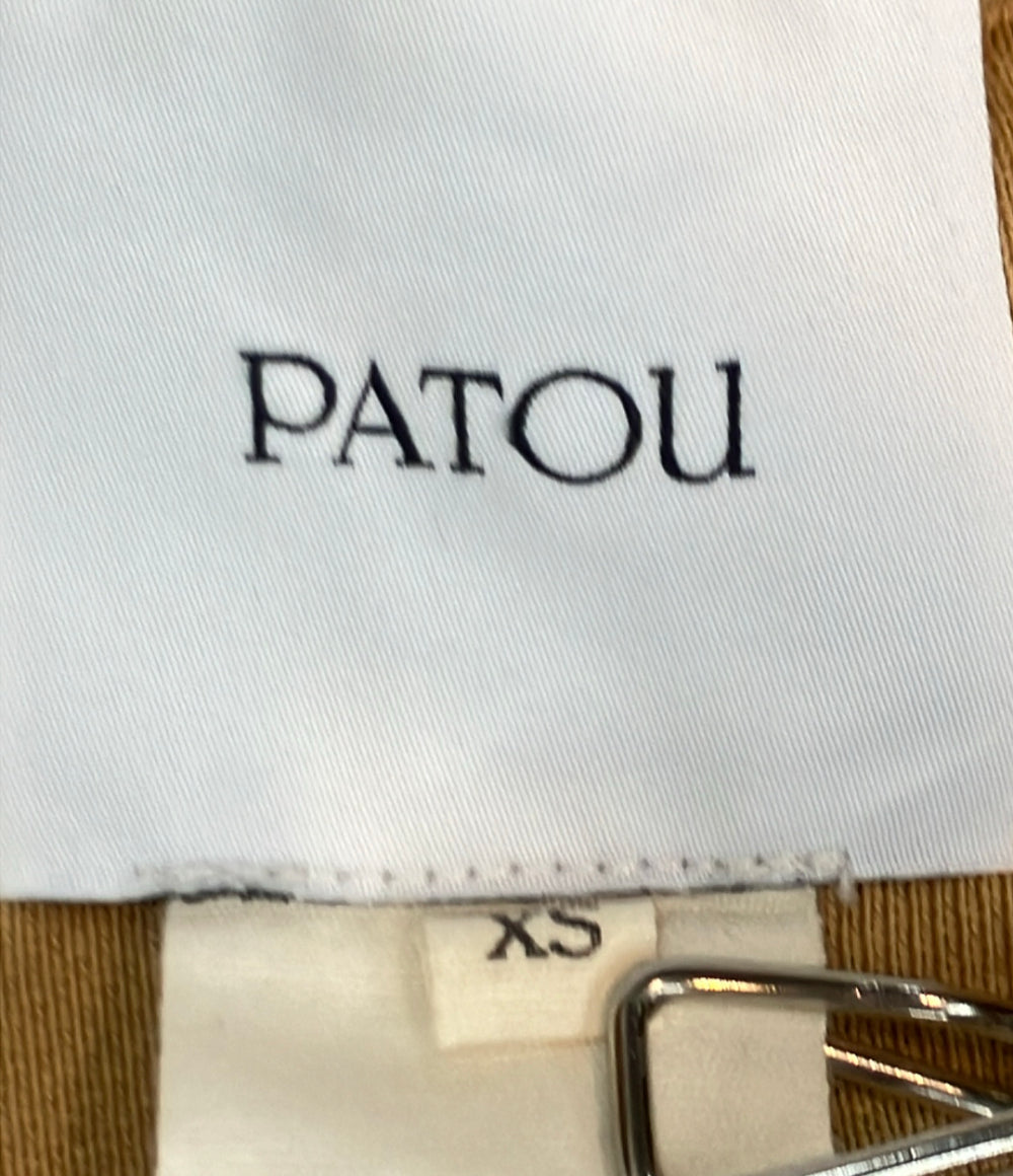 PATOU 長袖ワンピース スウェット 白シャツ ドッキング レイヤード 22A-JE055-9989 レディース SIZE XS パトゥ
