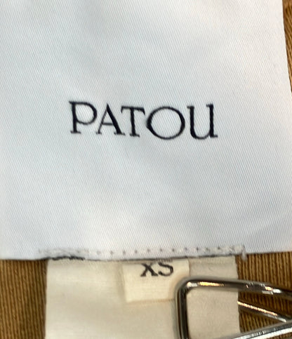 PATOU 長袖ワンピース スウェット 白シャツ ドッキング レイヤード 22A-JE055-9989 レディース SIZE XS パトゥ