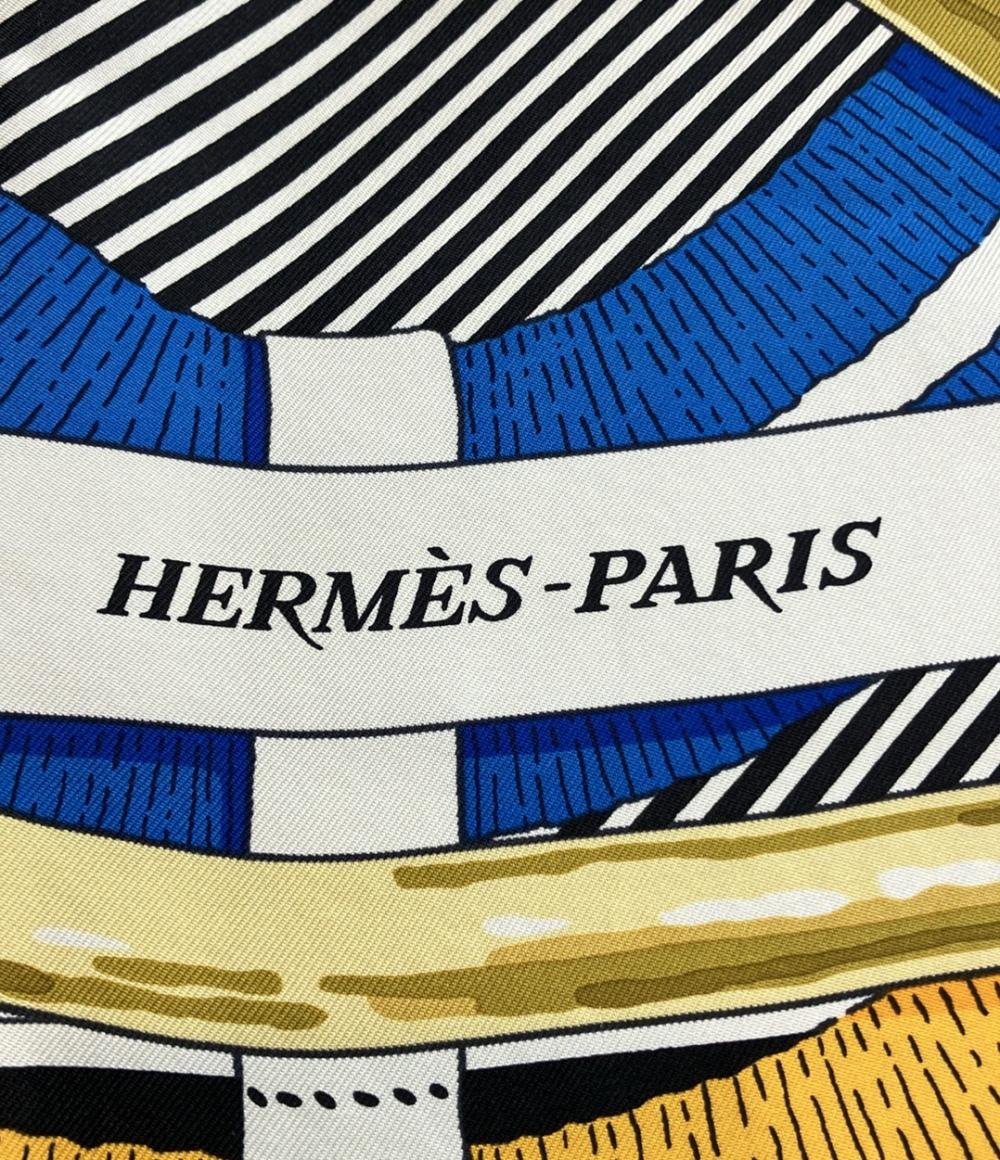 美品 エルメス スカーフ カレ90 シルク100% 馬銜 Mors a Jouets レディース HERMES