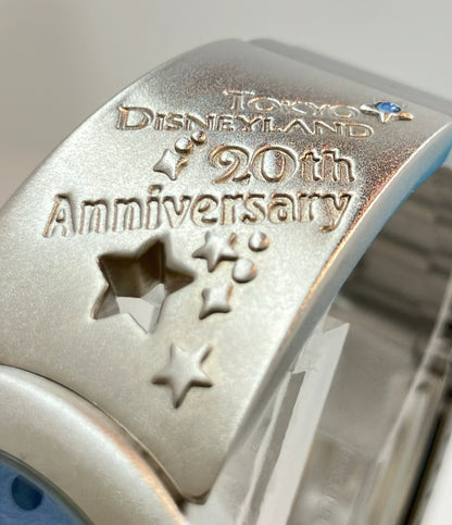美品 腕時計 ディズニー 東京ディズニーランド開園20周年 クオーツ ブルー ユニセックス