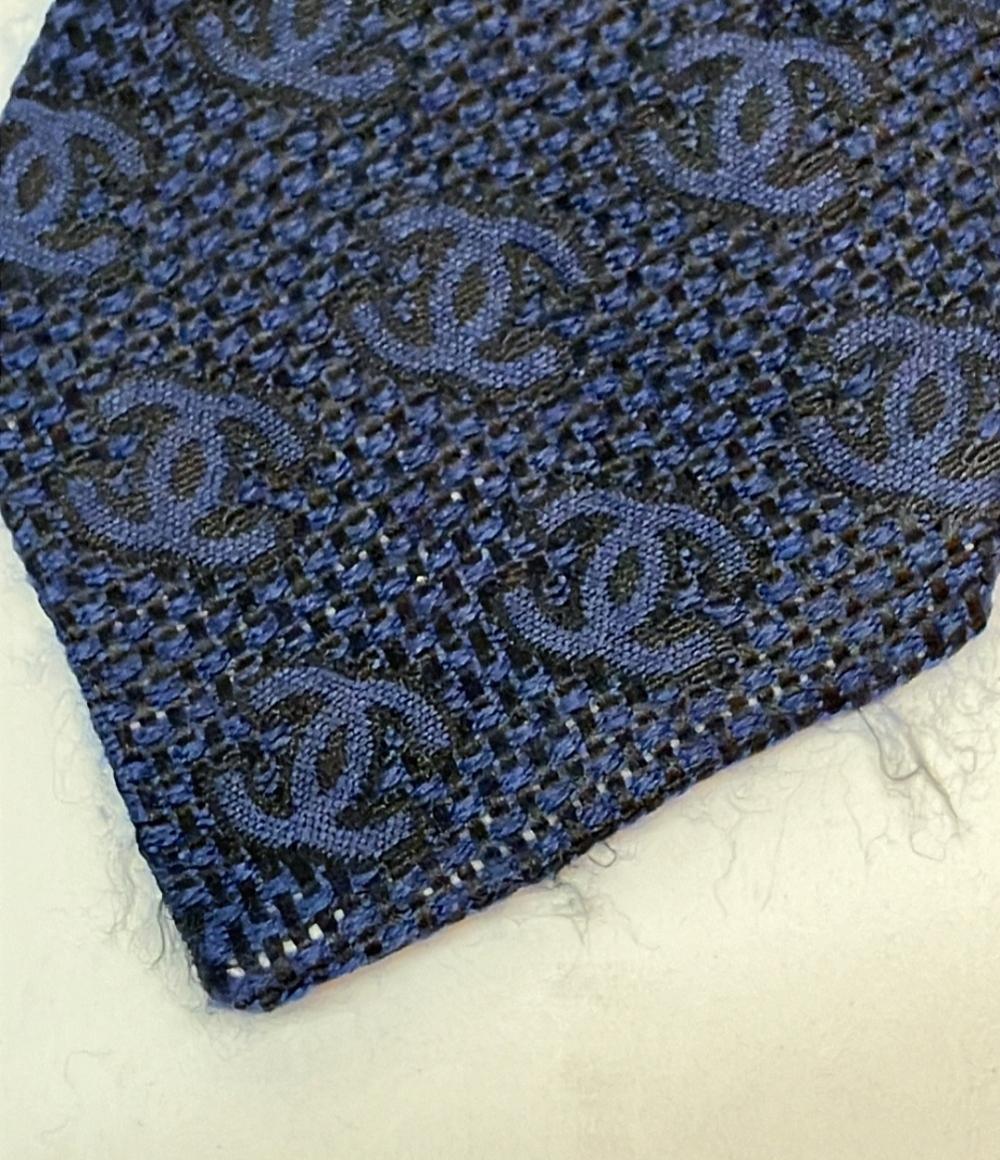 CHANEL ネクタイ シルク カシミア ココマーク メンズ シャネル