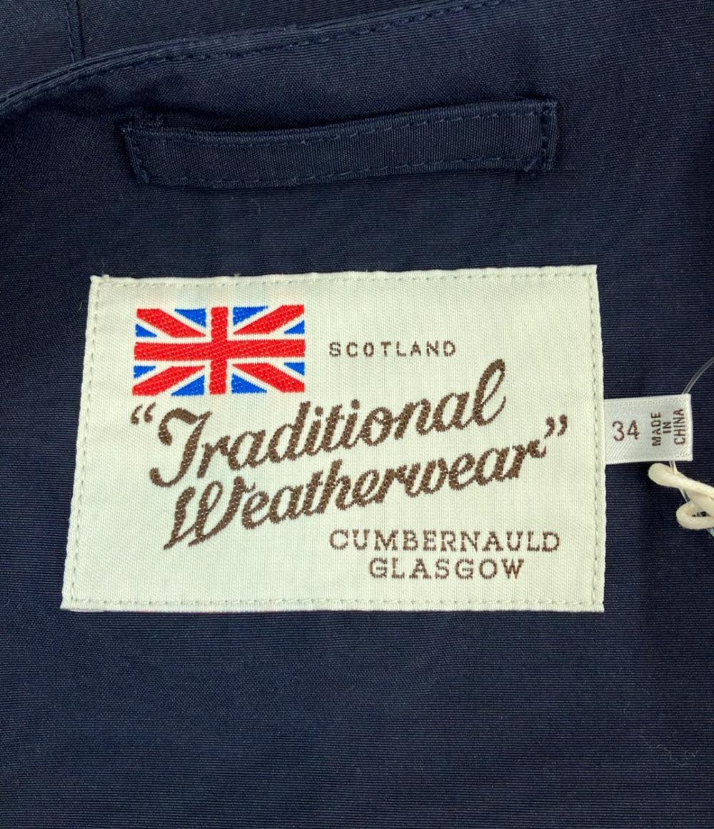 美品 Traditional Weatherwear マールトンノーカラーコート MACKJ202509 レディース SIZE 34 (XS) トラディショナルウェザーウェア