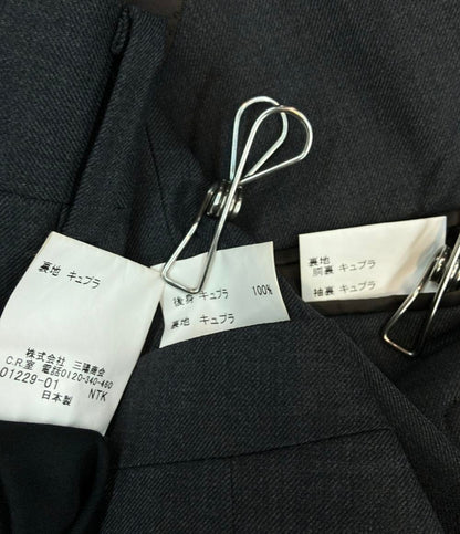 BURBERRY LONDON セットアップ スリーピーススーツ チャコールグレー ウール インポート BB61-BB7-A733-2B メンズ SIZE BB7 (XL) バーバリーロンドン