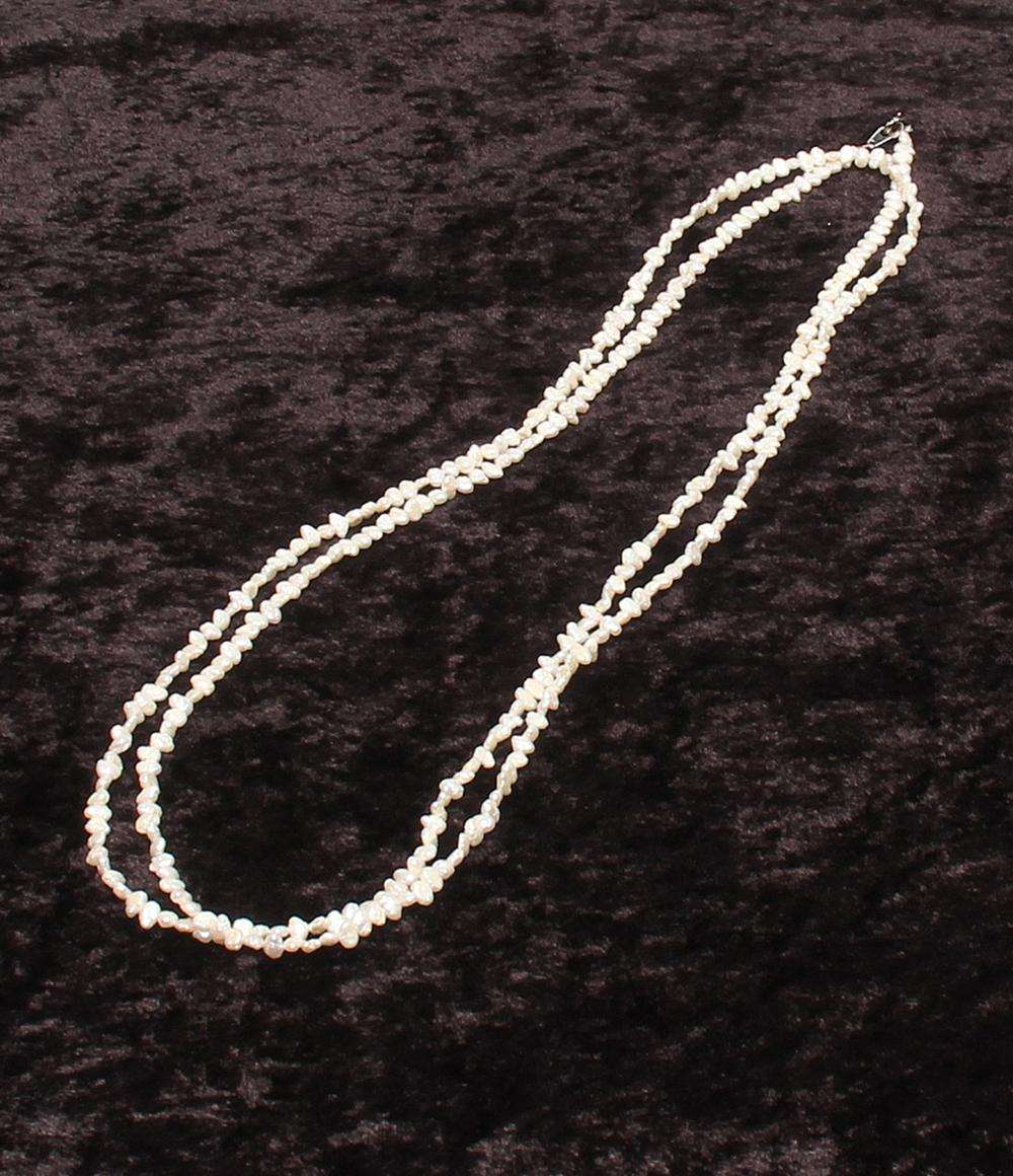 ロングネックレス 淡水パール レディース