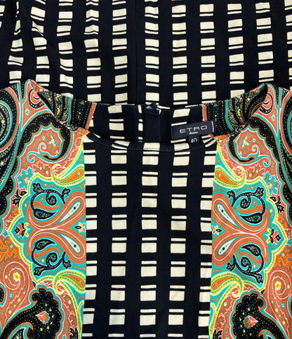 美品 ETRO 長袖 ワンピース 162-18614-5258 レディース SIZE 40 (S) エトロ