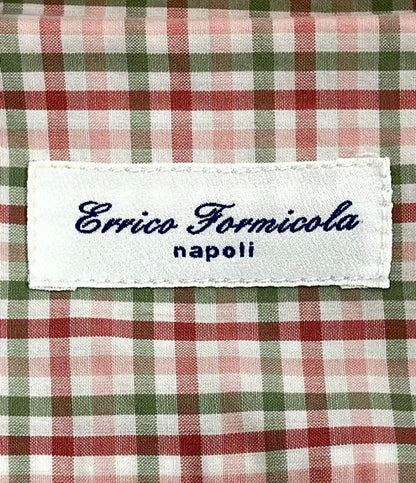 エリコフォルミコラ 長袖シャツ チェック柄 メンズ SIZE 38/15 (M) ERRICO FORMICOLA