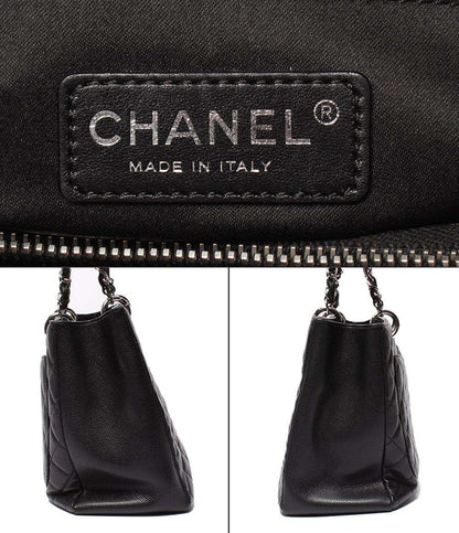 CHANEL チェーントートバッグ グランドショッピング GST シルバー金具 キャビアスキン マトラッセ レディース シャネル