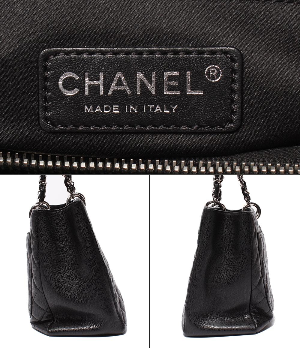CHANEL チェーントートバッグ グランドショッピング GST シルバー金具