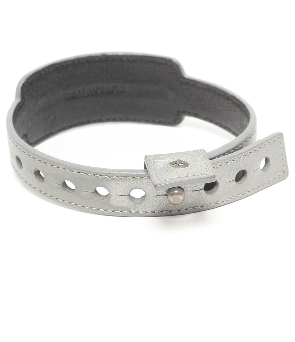 BALENCIAGA バレンシアガ 三連レザーブレスレット アーカイブ 関税込【BALENCIAGA】ロゴレザーブレスレット (BALENCIAGA
