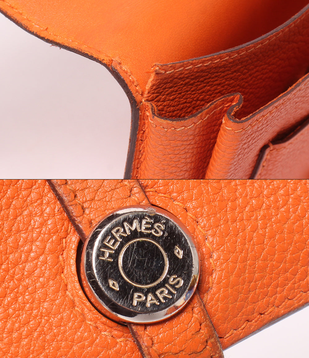 HERMES 二つ折り長財布 シルバー金具 ☐I刻印 ドゴン GM レディース エルメス