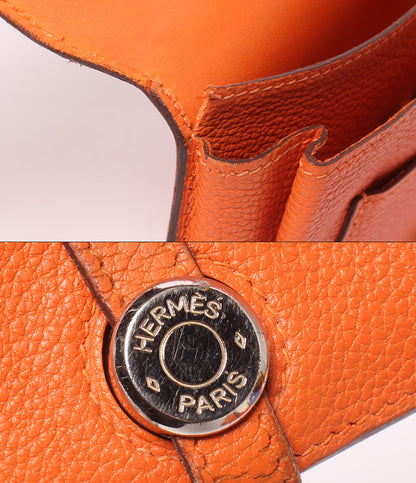 HERMES 二つ折り長財布 シルバー金具 ☐I刻印 ドゴン GM レディース エルメス