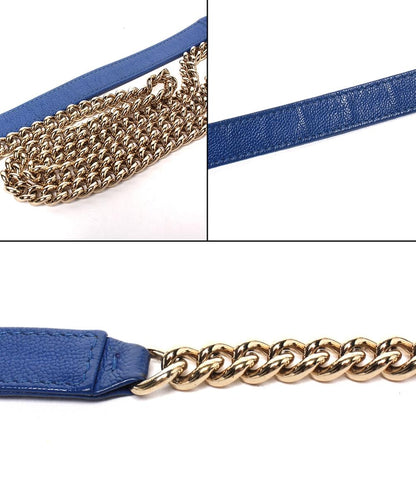 CHANEL チェーンショルダーバッグ チェーンウォレット ゴールド金具 キャビアスキン ボーイシャネル マトラッセ レディース シャネル