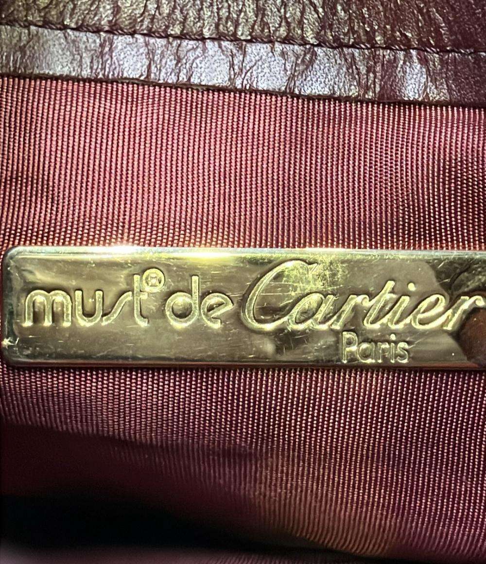 カルティエ ショルダーバッグ 斜め掛け 巾着ショルダー マストドゥカルティエ レディース Cartier