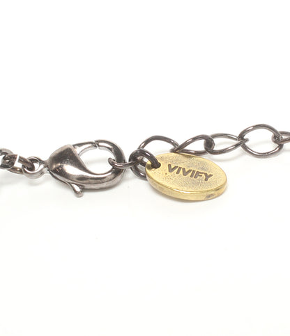 美品 VIVIFY RADIO EVA ネックレス エヴァンゲリオン Pebble＆ Metal Chip's Beads Cord 闇夜 ユニセックス ビビファイ