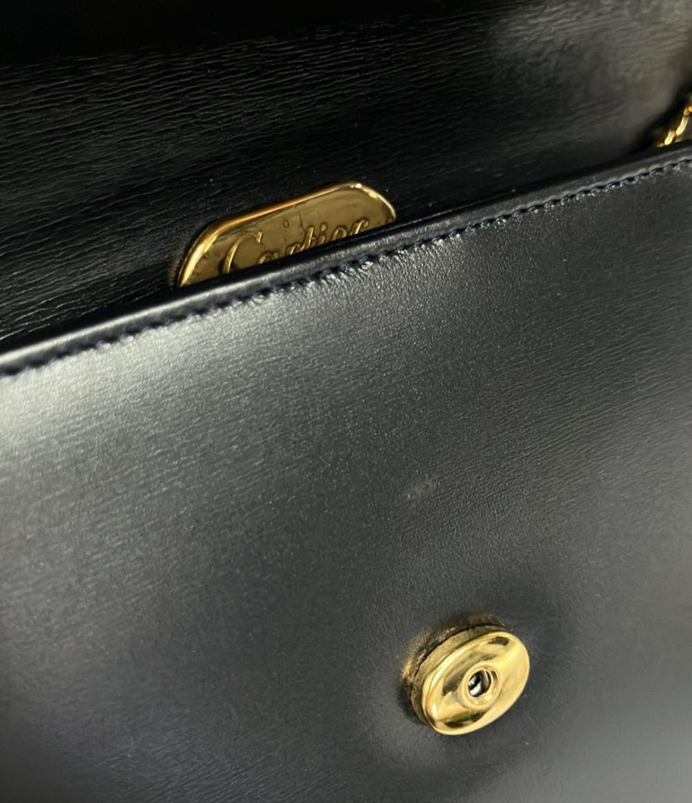 Cartier ショルダーバッグ チェーン 斜め掛け サファイアライン レディース カルティエ