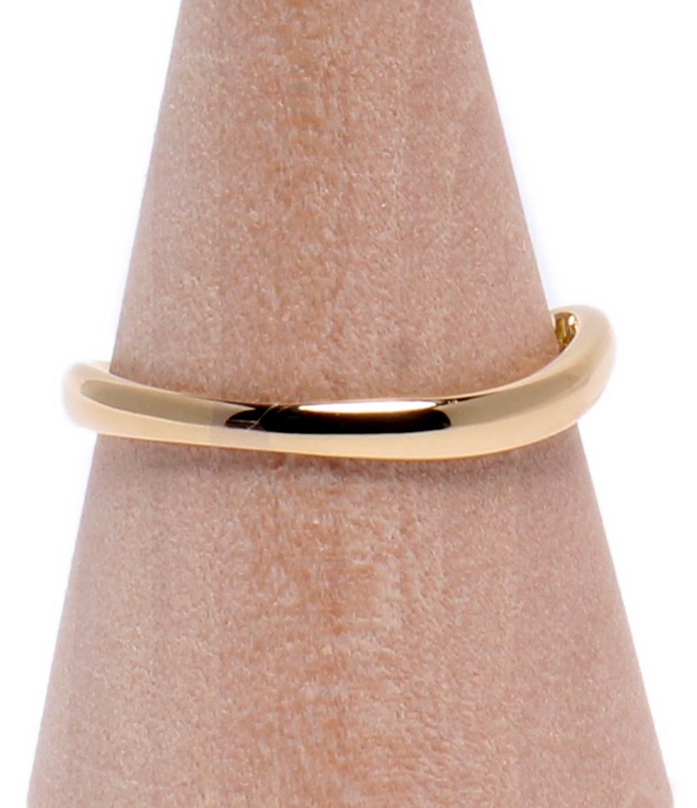 美品 シャリテ リング 指輪 K18 ペリドット ダイヤ 0.02ct レディース CHARITE