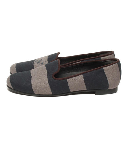 美品 ミナペルホネン フラットシューズ aurinko ads7653 レディース SIZE 22.5 (XS) mina perhonen