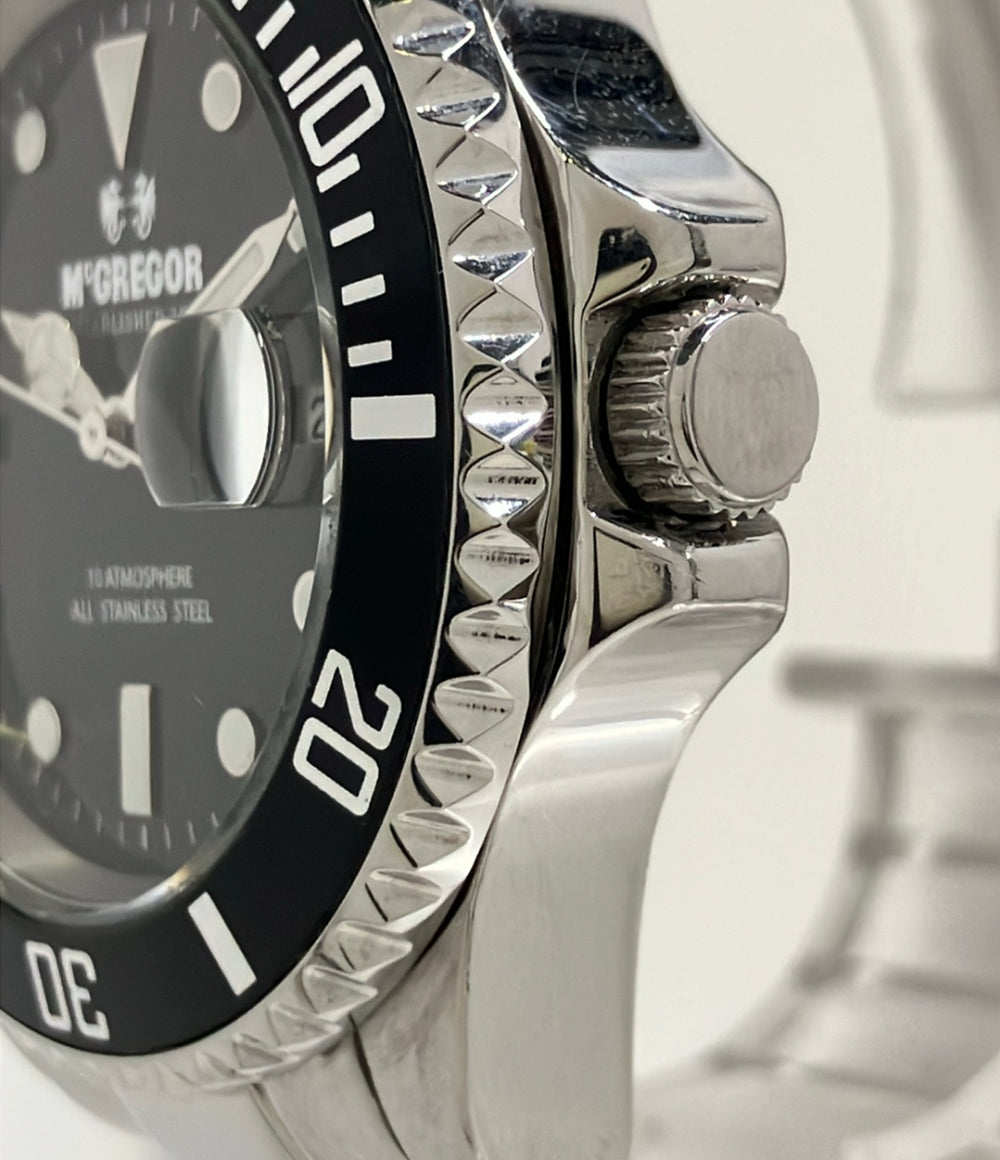 McGregor 腕時計 クオーツ ブラック MR-083 メンズ マックレガー