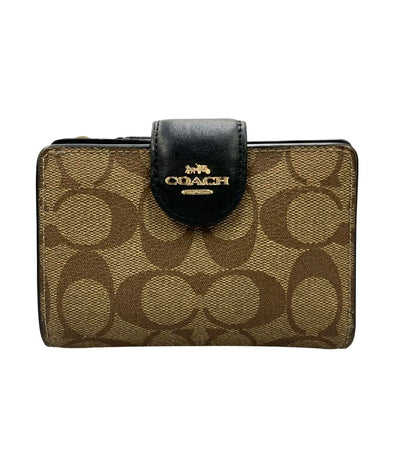 COACH 二つ折り財布 シグネチャー キャンバス レザー C0082 レディース コーチ