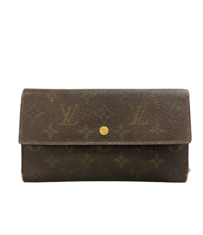 訳あり LOUIS VUITTON 三つ折り長財布 ポルトトレゾール インターナショナル モノグラム M61215 レディース メンズ ルイ・ヴィトン