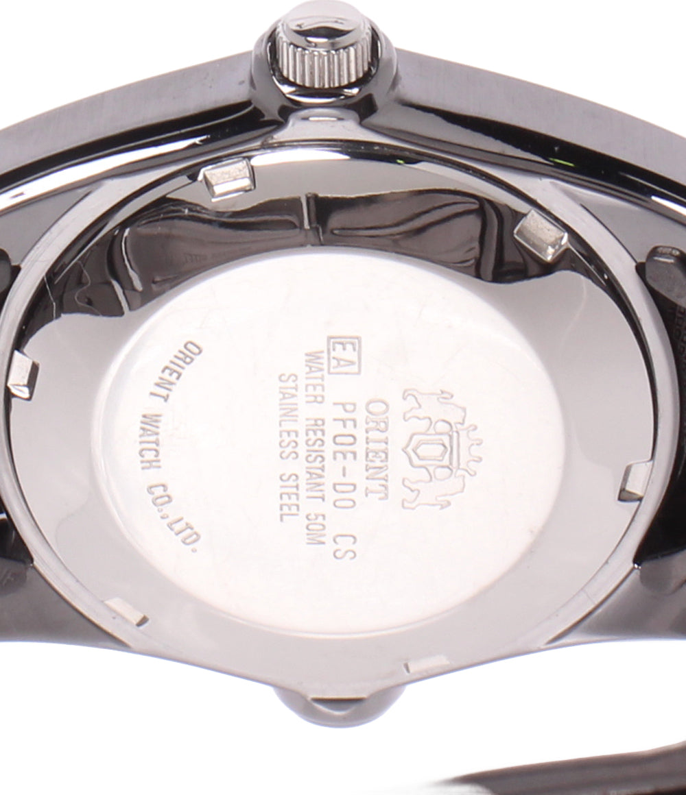 ORIENT 腕時計 自動巻き ブラック PF0E-D0 メンズ オリエント