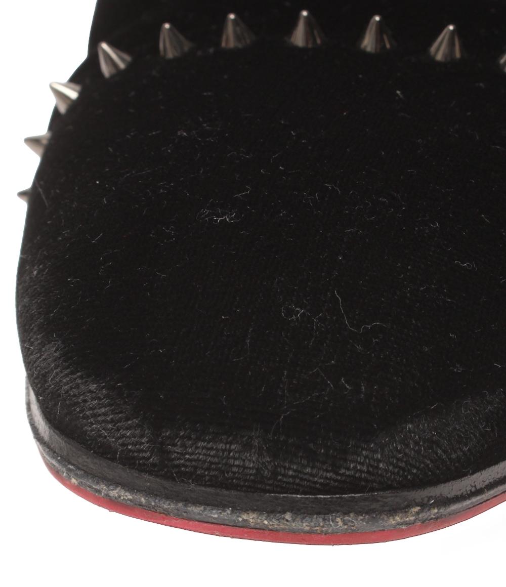 Christian Louboutin スパイクベルベットローファー スタッズ メンズ SIZE 41 25.5(cm) クリスチャンルブタン