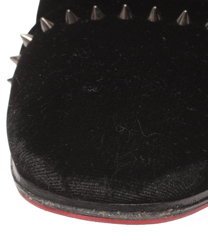 Christian Louboutin スパイクベルベットローファー スタッズ メンズ SIZE 41 25.5(cm) クリスチャンルブタン