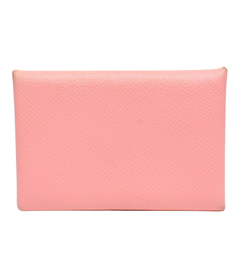 エルメス カードケース T刻印 シルバー金具 カルヴィ レディース HERMES