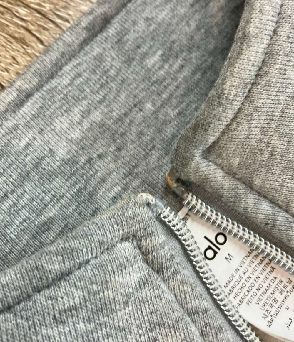 Alo Yoga スウェット ハーフジップ レディース SIZE M アロー ヨガ