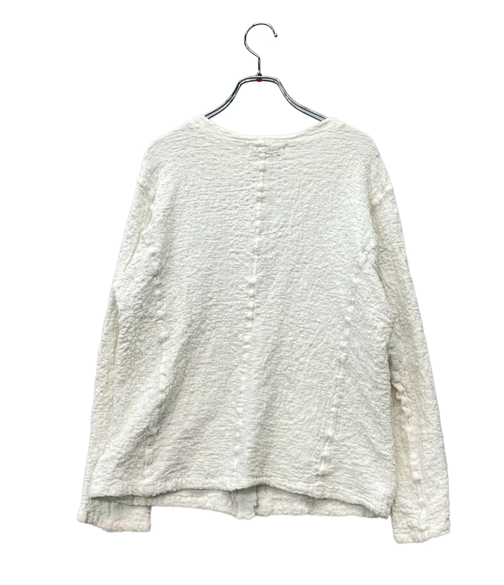 me ISSEY MIYAKE 長袖カーディガン ノーカラー CAULIFLOWER MI52FD221 レディース ミー イッセイミヤケ