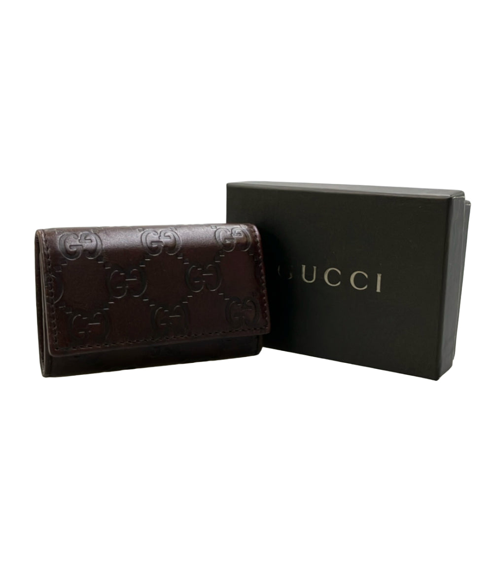 美品 GUCCI 6連キーケース グッチシマ 188098 0416 レディース グッチ