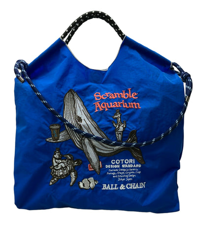 美品 Ball & Chain 2wayハンドバッグ ショルダーバッグ クジラ レディース ボールアンドチェーン
