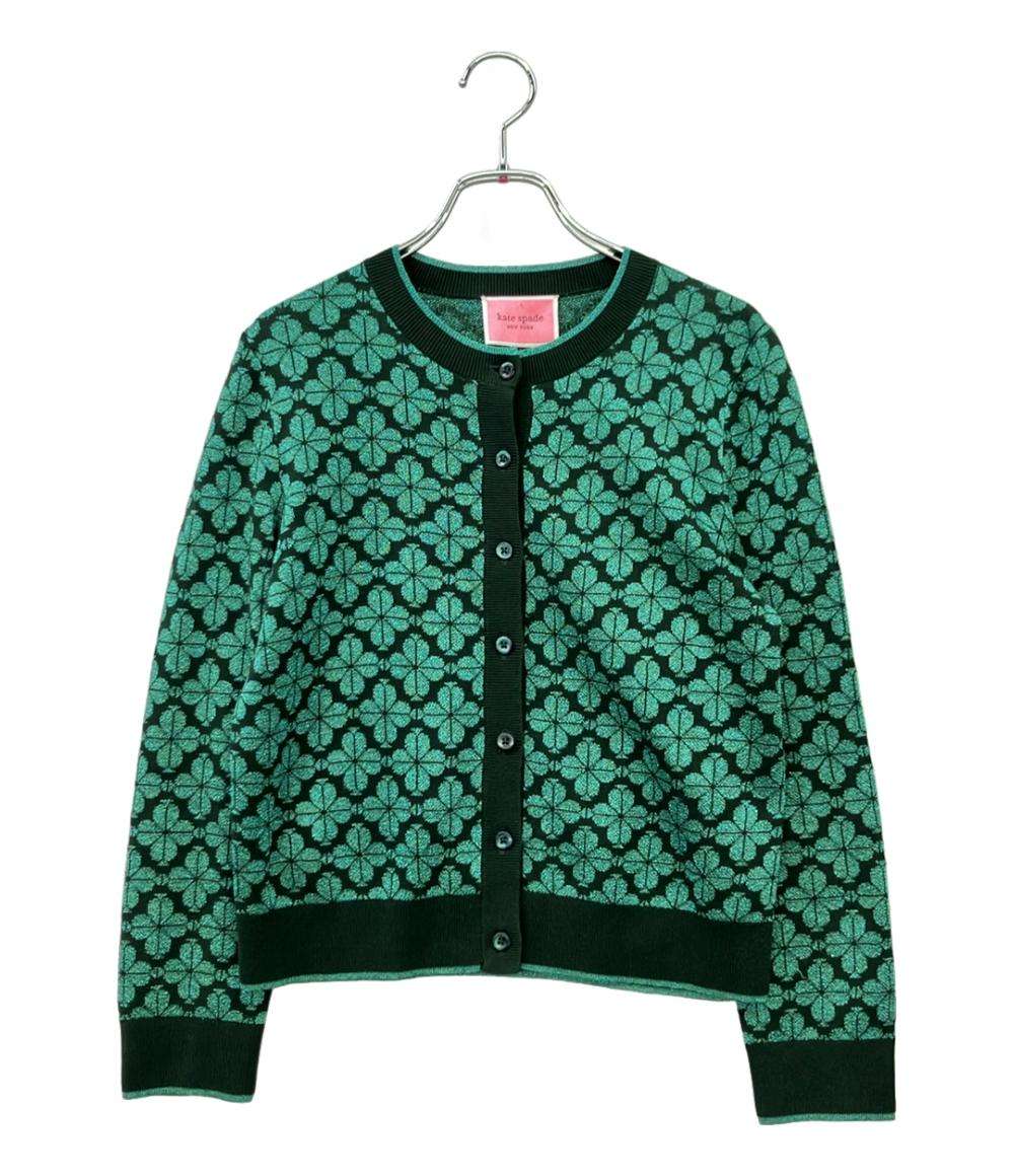 美品 ケイトスペード ニューヨーク 総柄カーディガン 長袖 レディース SIZE S kate spade NEW YORK