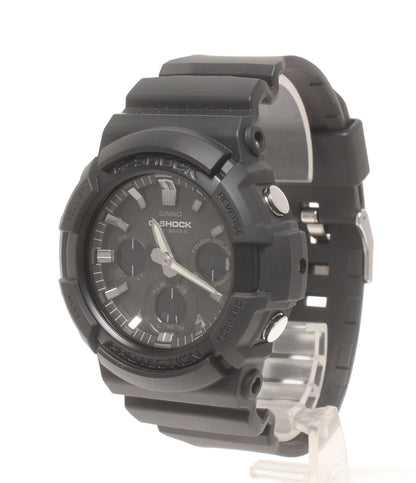 美品 CASIO 腕時計 G-SHOCK 電波ソーラー ソーラー ブラック GAW-100B メンズ カシオ