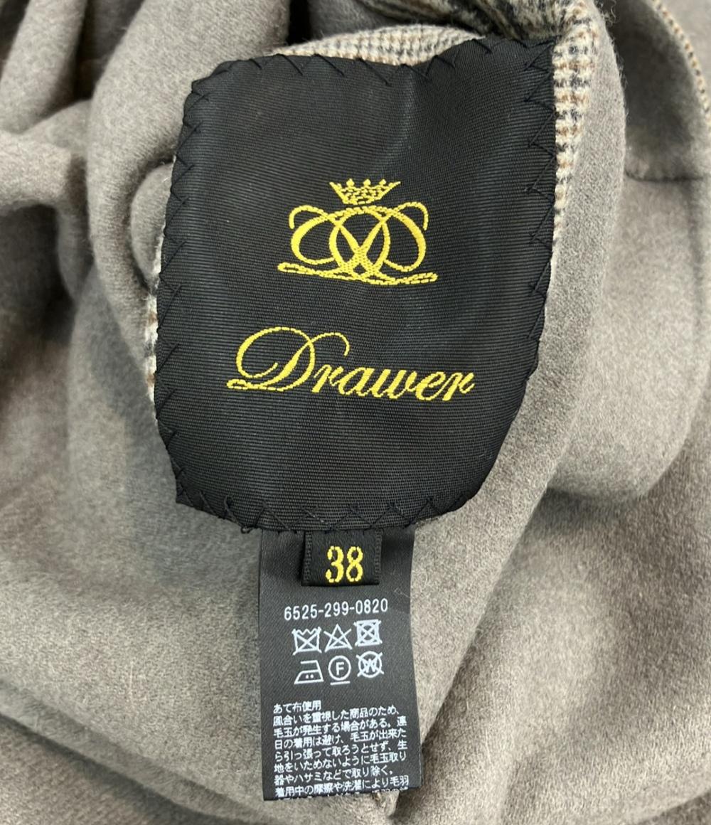 Drawer グレンチェックケヌキリバーシブルコート 6525-299-0820 レディース SIZE 38 (S) ドゥロワー