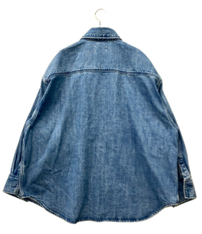 美品 Upper hights 長袖デニムシャツ ブラウス THE MORGAN MID BLUE 820917902MDB レディース SIZE 1 (S) アッパーハイツ