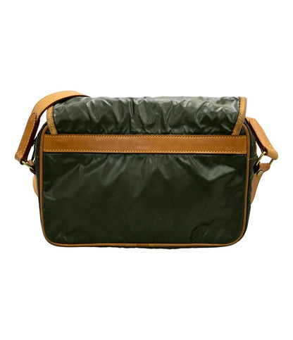 訳あり ハンティングワールド ショルダーバッグ 斜め掛け バチュークロス ヌメ革 メンズ HUNTING WORLD