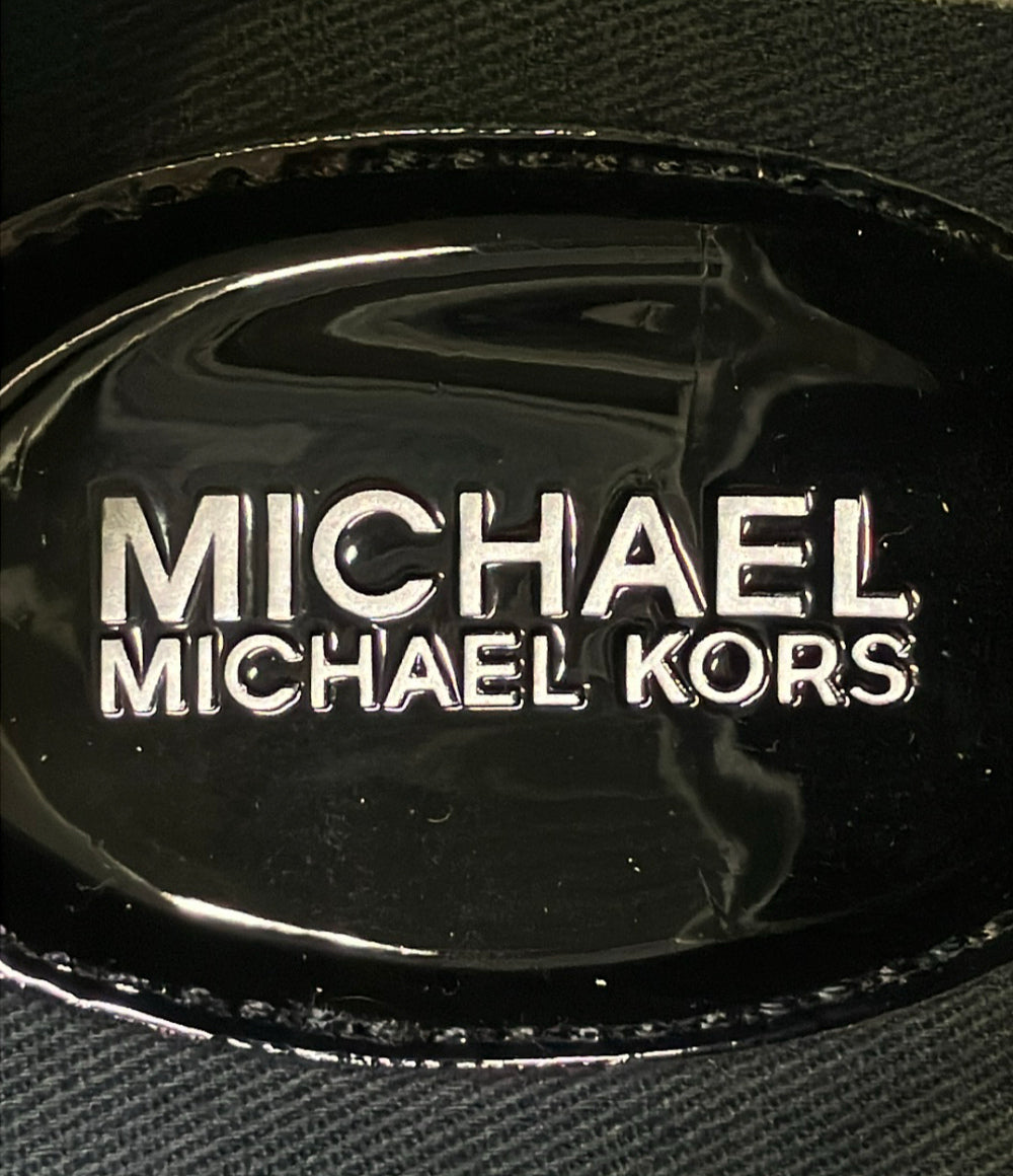 MICHAEL KORS ローカット厚底スニーカー ヘイズ レオパードプリント カーフヘア 43T4HYFS1H レディース SIZE US 7.5 マイケルコース