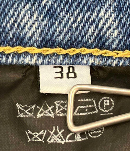 BALENCIAGA デニムパンツ 17年 ハイウエスト ストレート ボタンフライ Tube Straight Leg Jeans 480014 レディース SIZE 38 (S) バレンシアガ