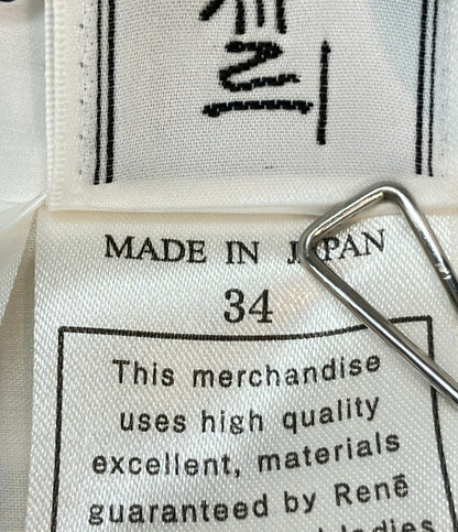 Rene ノースリーブワンピース レース 裾パール タグ付き 6016600 レディース SIZE 34 (S) ルネ
