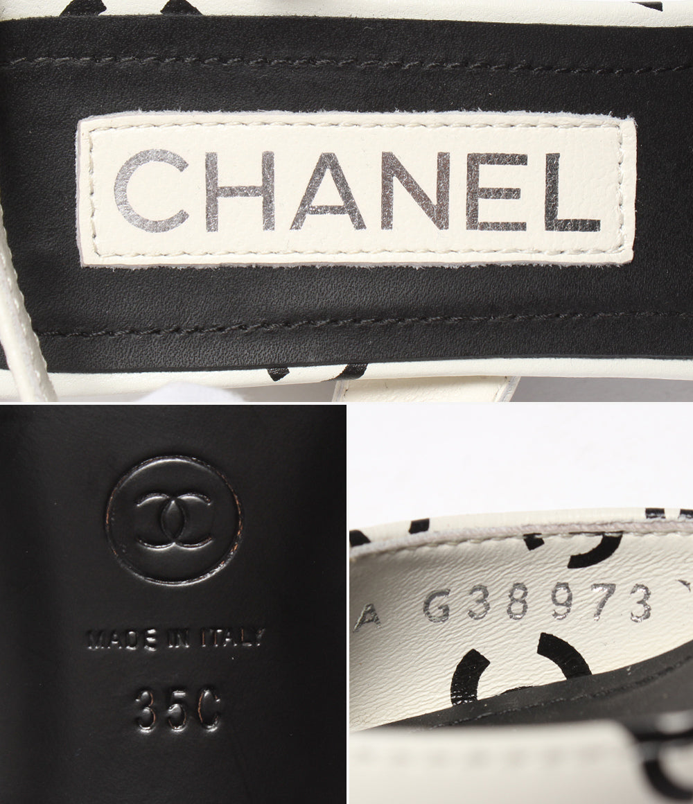 CHANEL サンダル ココマーク 総柄 レディース SIZE 35C シャネル