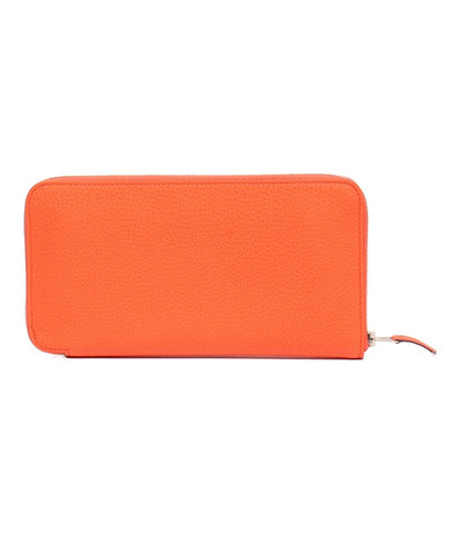 美品 HERMES ラウンドファスナー長財布 X刻印 シルバー金具 アザップロング クラシック レディース エルメス